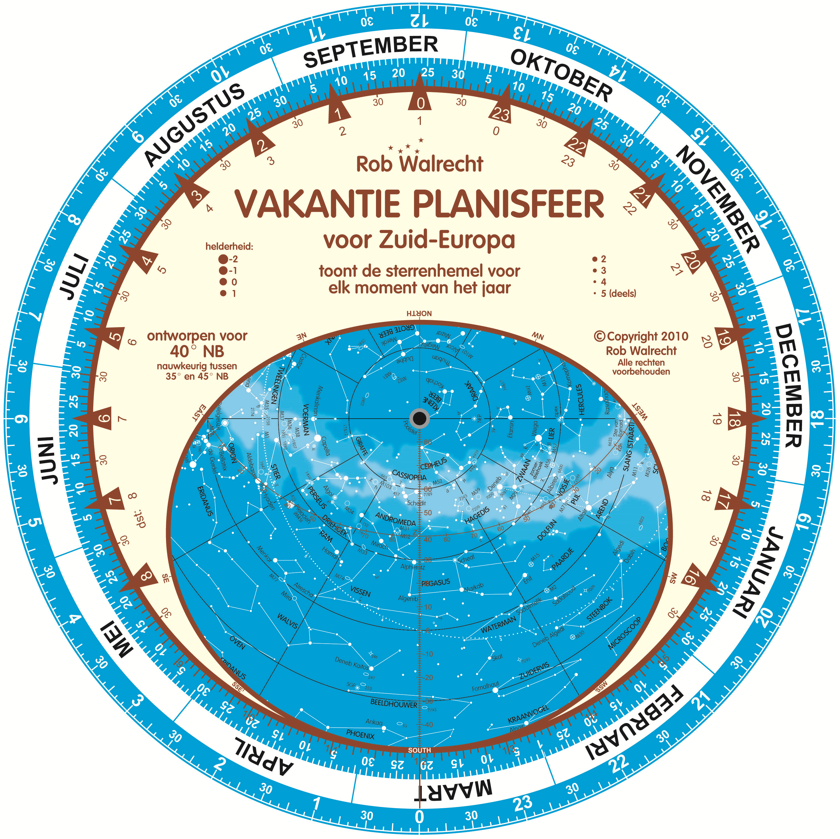 Sterrenkaart - Planisfeer Vaka…